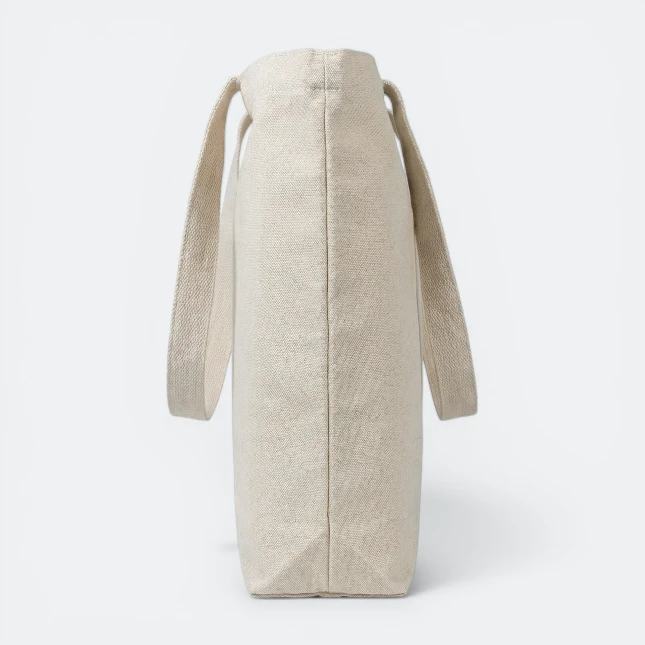 GMG5026_Natura_l_Canvas_Tote_Bag_8oz_Side_View GMG5026 Natural Canvas Tote Bag (8oz)