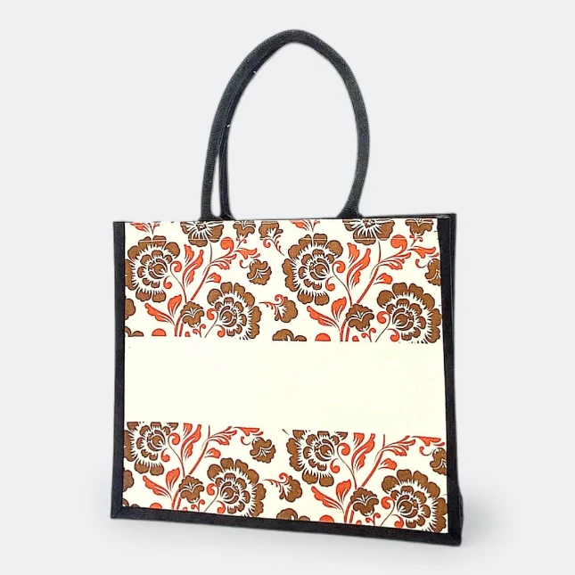 GMG5051_Laminated_Canvas Bag_1_islamic_Orange GMG5051 Laminated Canvas Bag 1 (flower)