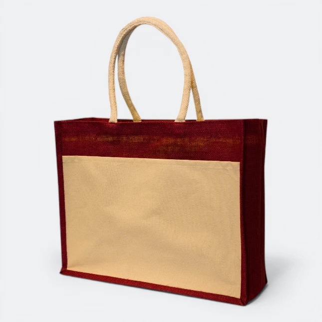 GMG5058_Blackberry_Jute_Bag_Maroon GMG5058 Blackberry Jute Bag