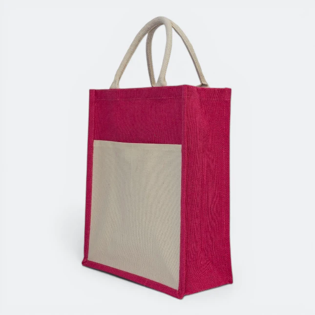 GMG5059_Blackcurrant_Jute_Bag_Magenta GMG5059 Blackcurrant Jute Bag