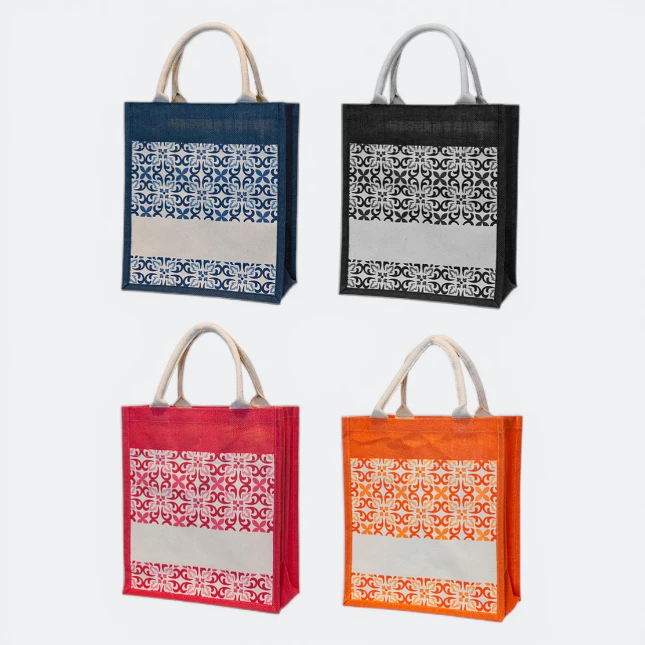GMG5071_Jute_Bag_1_islamic_All_Colors GMG5071 Laminated Jute Bag 5 (pattern)