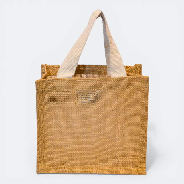 GMG5079_Laminated_Jute_bag_3_bottles_Back_View GMG5079 Laminated Jute bag (3 bottles)