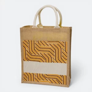 GMG5082_Laminated_Jute_bag_2_pattern_Beige GMG5082 Laminated Jute bag 2 (pattern)