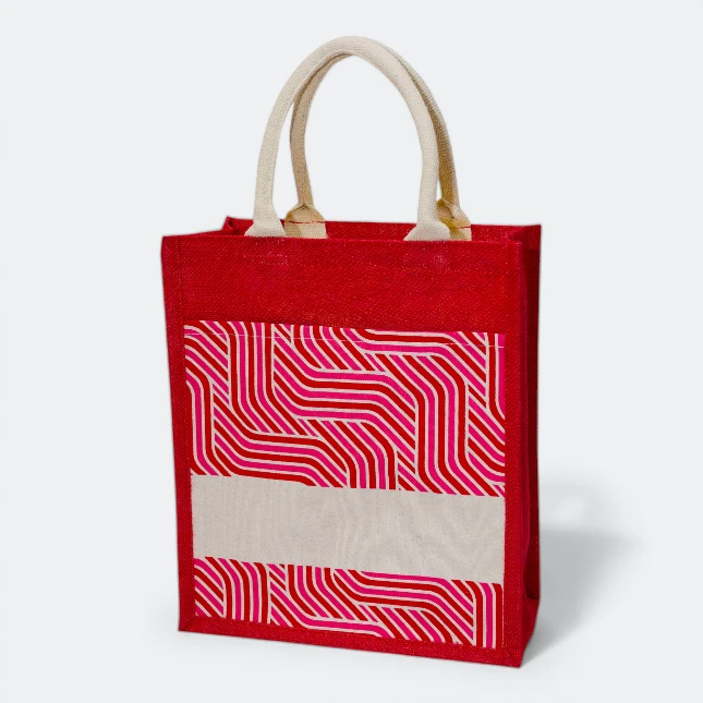 GMG5082 Laminated Jute bag 2 (pattern)