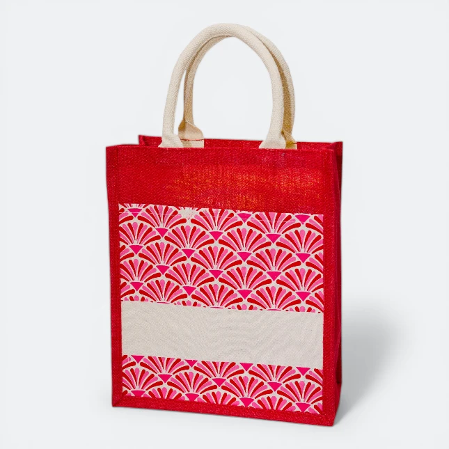 GMG5084_Laminated_Jute_bag_4_pattern_Red GMG5084 Laminated Jute bag 4 (pattern)