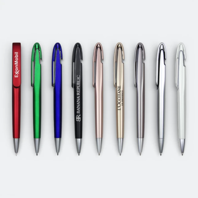 GIH1009_Atlantis_Plastic_Ball_Pen_With_Logo GIH1009 Atlantis Plastic Ball Pen (black ink)