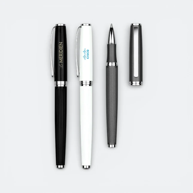 GIH1041_Stellar_Metal_Roller_Pen_Gel_Ink_With_Logo GIH1041 Stellar Metal Roller Pen (black gel ink)