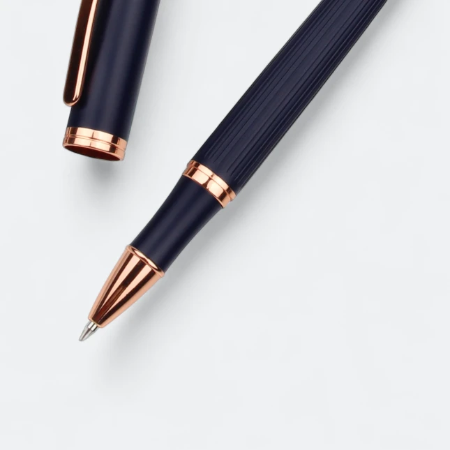 GIH1043 Stellar Rose Metal Roller Pen (black gel ink)