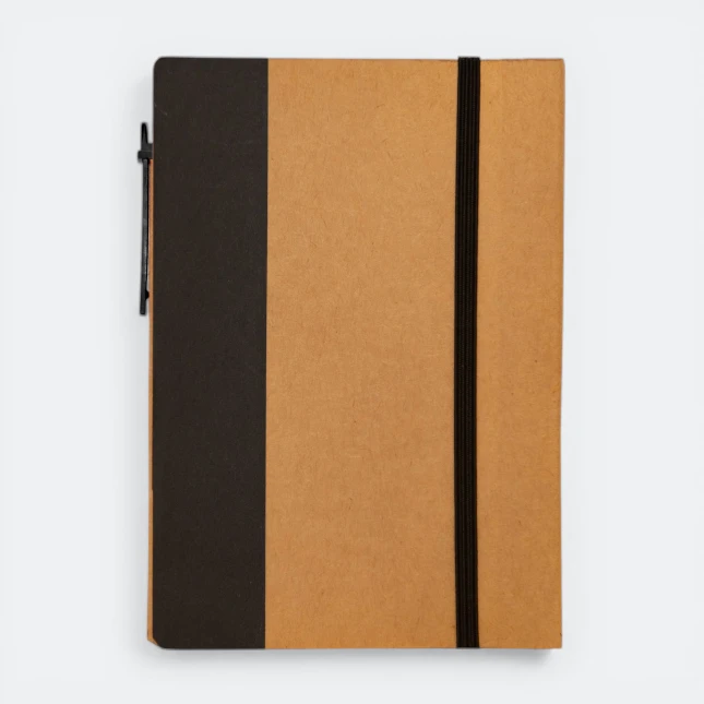 GMG3208_Trexo_Eco_Notepad_with_Pen_sticky_Black GMG3208 Trexo Eco Notepad with Pen (sticky)