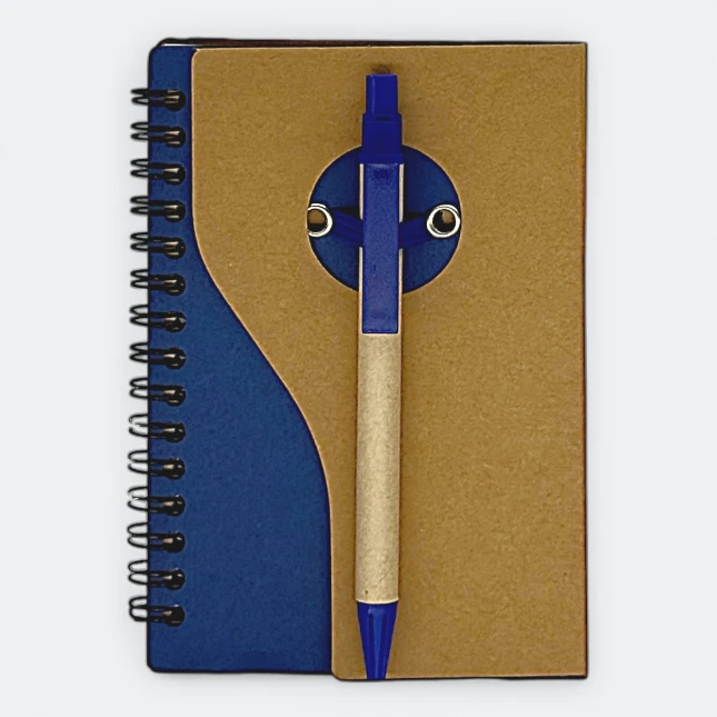 GMG3219_Mavon_Eco_Notepad_with_Pen_Royal_Blue GMG3219 Mavon Eco Notepad with Pen