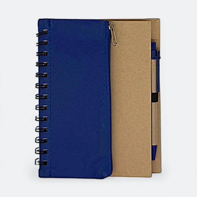 GMG3220_Zerlo_Eco_Notepad_with_Pen_pocket_Royal_Blue GMG3220 Zerlo Eco Notepad with Pen (pocket)