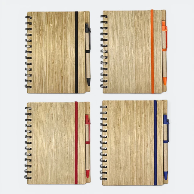 GMG3221_Bammboo_Notepad_with_Pen_4_All_Colors GMG3221 Bammboo Notepad with Pen 4