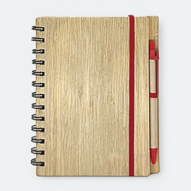 GMG3221_Bammboo_Notepad_with_Pen_4_Red GMG3221 Bammboo Notepad with Pen 4