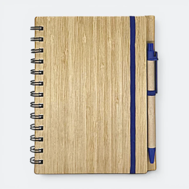 GMG3221_Bammboo_Notepad_with_Pen_4_Royal_Blue GMG3221 Bammboo Notepad with Pen 4