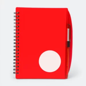 GMG3225_Corva_PP_Notebook_With_Pen_Red GMG3225 Corva PP Notebook With Pen