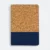 GMG3242_Lorven_Cork_PU_Notebook_A5_Navy GMG3242 Lorven Cork PU Notebook (A5)