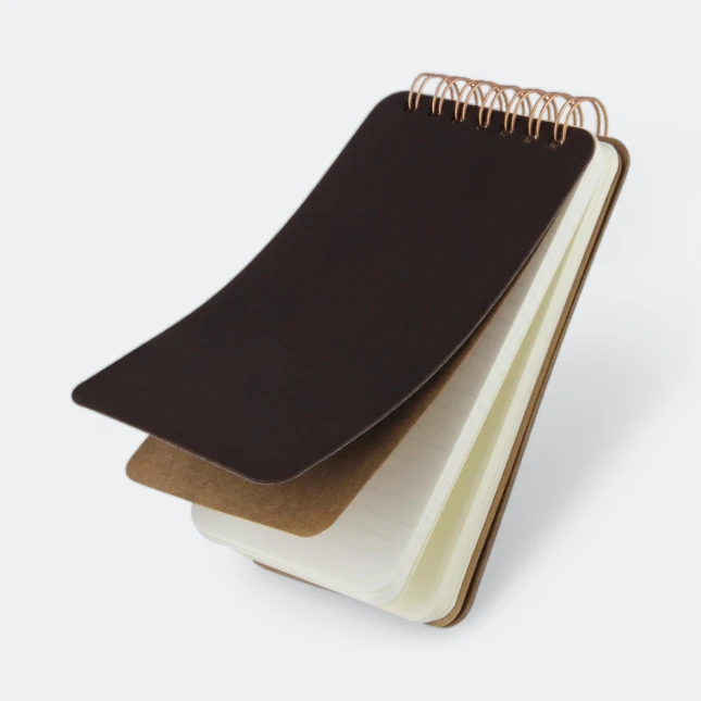 GMG3401_Oliver_Vegan_Leather_Notepad_Flip2 GIH3401 Oliver Vegan Leather Notepad