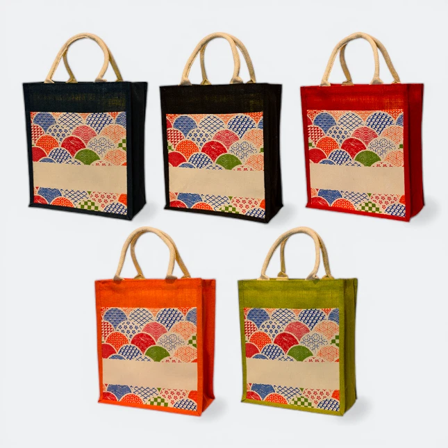 GMG5074_Jute_Bag_6_islamic_All_Colors GMG5074 Laminated Jute Bag 7 (pattern)