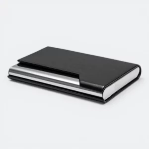 GMG6505_Mackenzie_PU_Name_Card_Holder_Black_Side GMG6505 Mackenzie PU Name Card Holder