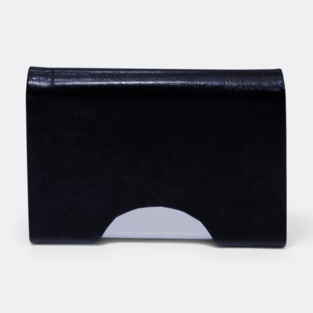 GMG6507_Brio_PU_Name_Card_Holder_Black_Front GMG6507 Brio PU Name Card Holder