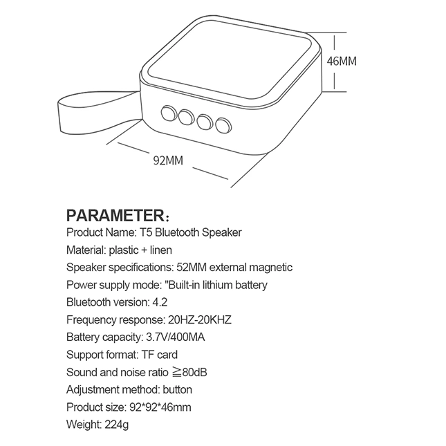 GVG3148 Mini Wireless Bluetooth Speaker