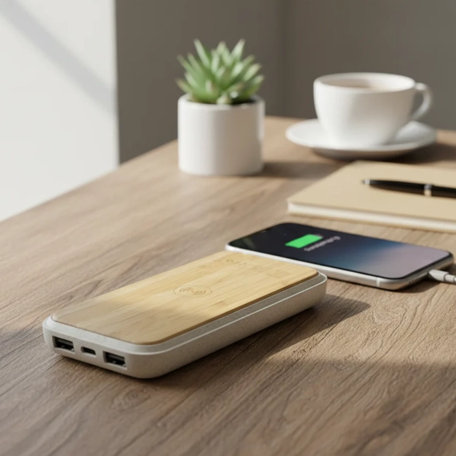 GVG3970 Bamboo Wireless Powerbank (10,000 mah)