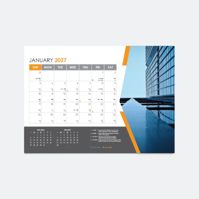CAL_034_ARCHITECTURE_2027_Jan Cal034 architecture calendar 2027