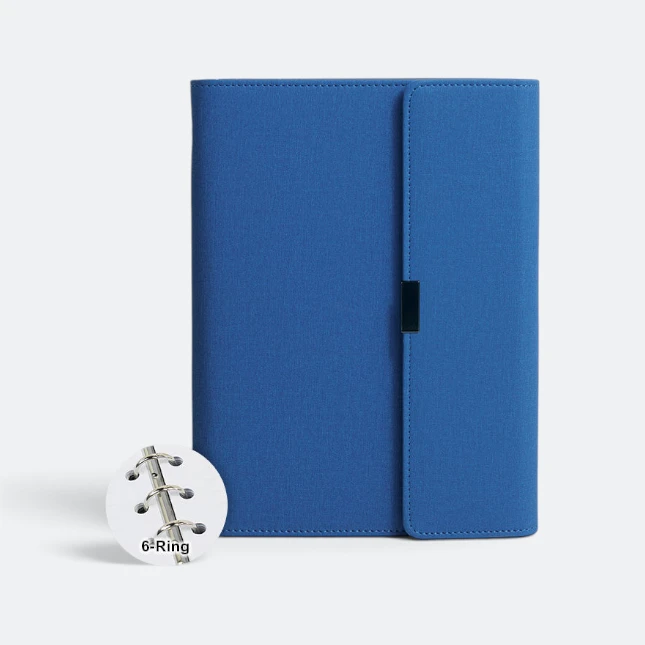DMA_141B_Trifold_Plus_Blue_6_Ring Dma141b trifold plus planner ( 6-ring / wire-o / combo )