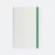 DMA_212_Colourlastic_White_Notebook_DarkGreen Dma212 colourlastic notebook