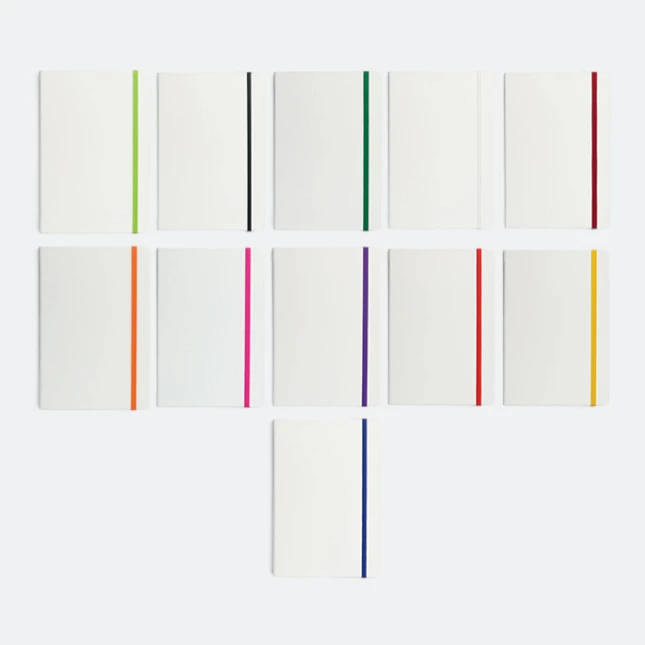DMA_212_Colourlastic_White_Notebook_all_colors Dma212 colourlastic notebook