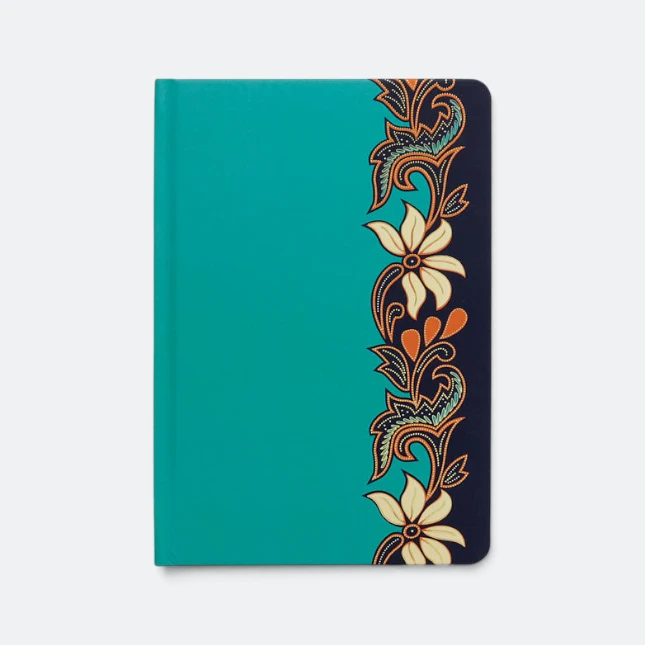 DMA_223_Chanting_Batik_Stamping_Hard_Cover_Note_Book_turquoise Dma223 chanting notebook