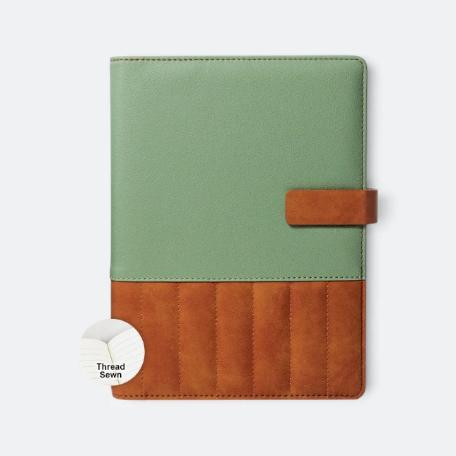 DMA_249_LOFT_6_Ring_Planner_green_threadsewn Dma249 loft planner ( 6-ring / wire-o / combo )