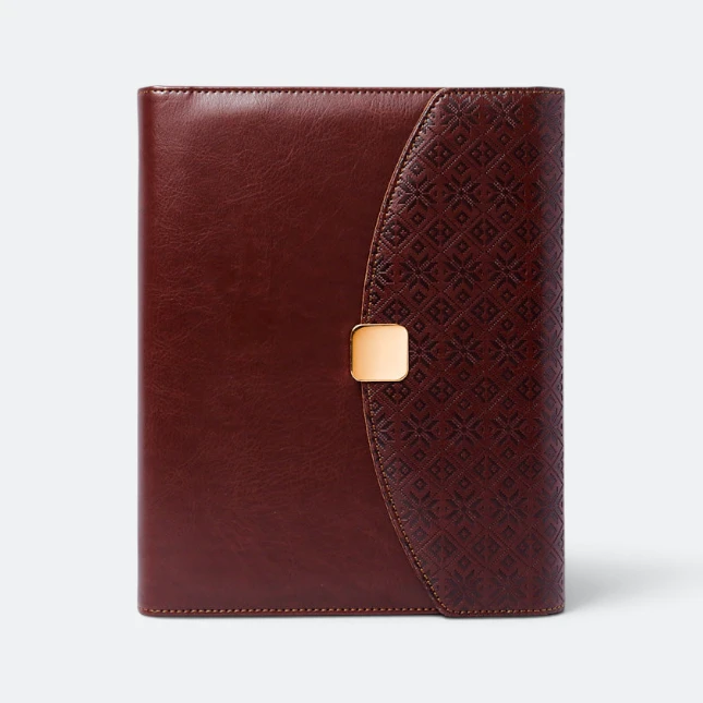 DMA_255_AURA_Organizer_maroon_front Dma255 aura planner ( 6-ring / wire-o / combo )