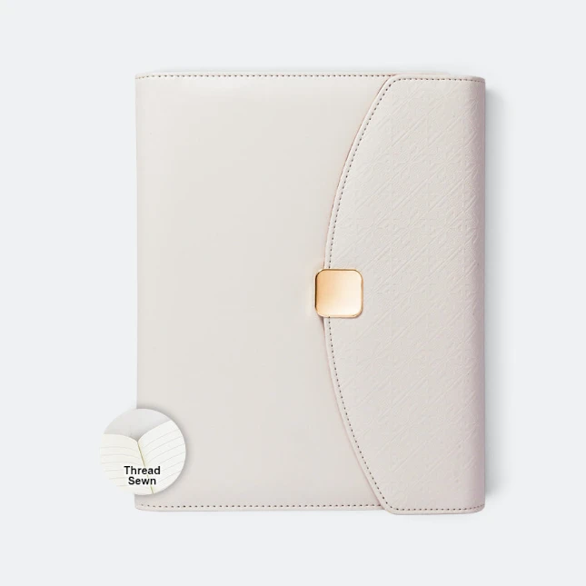 DMA_255_AURA_Organizer_white_threadsewn Dma255 aura planner ( 6-ring / wire-o / combo )