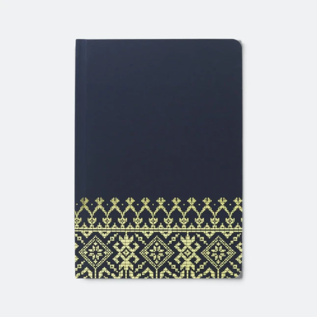 DMA_264_Songket_Gold_SongketGold_blue Dma264 songket gold notebook