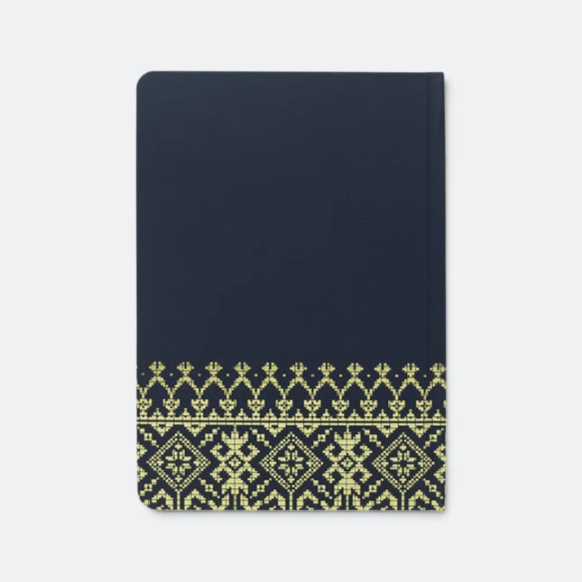 DMA_264_Songket_Gold_SongketGold_blue_back Dma264 songket gold notebook