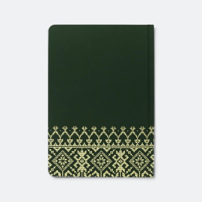 DMA_264_Songket_Gold_SongketGold_green_back Dma264 songket gold notebook