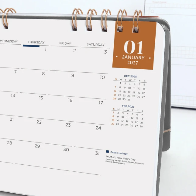 Dma266 luxuria notebook calendar ( 2in1 )