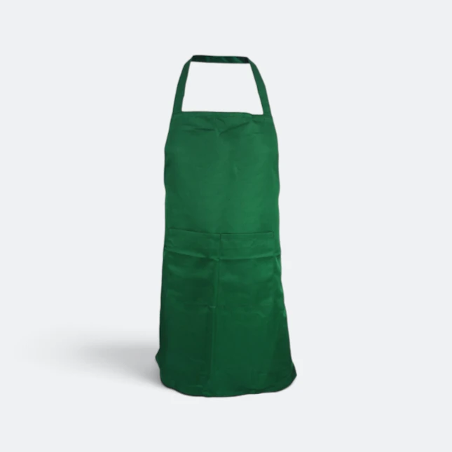 Ap04 unisex apron with 2 pockets milo green colour view