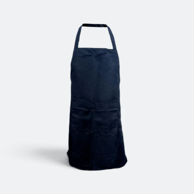 Ap04 unisex apron with 2 pockets navy colour view