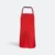 Ap04 unisex apron with 2 pockets red colour view
