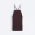 Ap05 unisex apron with multiple pockets dark brown colour view
