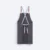 Ap05 unisex apron with multiple pockets dark grey back view