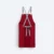 Ap05 unisex apron with multiple pockets maroon back view