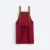 Ap06 unisex h-style apron with multiple pockets maroon back view