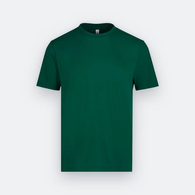 AX03 Axton Polyester (Cotton Feel) Basic T-Shirt Forest Green Ax03 axton polyester (cotton feel) basic t-shirt forest green colour view