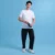 AX03 Axton Polyester (Cotton Feel) Basic T-Shirt Model 1 Ax03 axton polyester (cotton feel) basic t-shirt worn by model