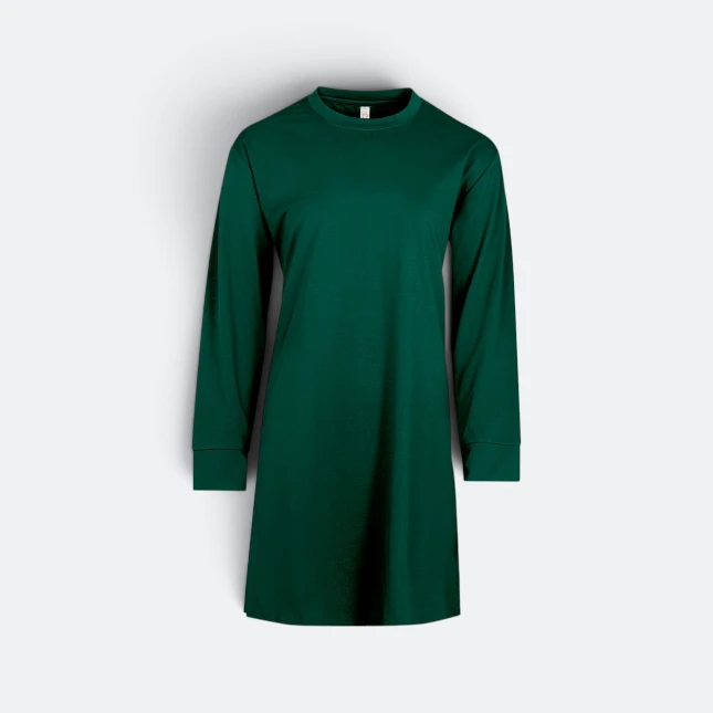Ax04 axton female polyester (cotton feel) muslimah forest green colour view