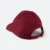 Cp01 cotton baseball cap 6-panel maroon back view