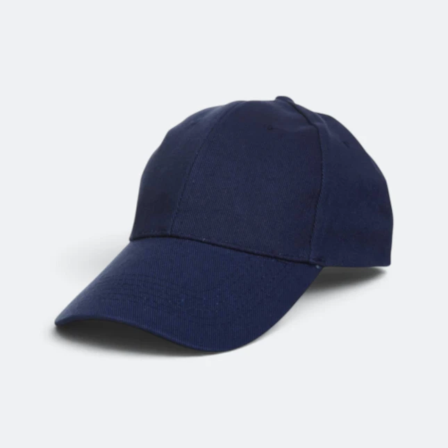 Cp01 cotton baseball cap 6-panel navy colour view
